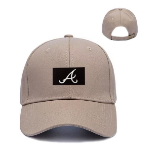 Atlanta Braves MLB Curved Strapback Hats 129341