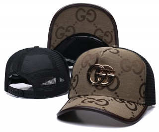 Gucci Curved Mesh Adjustable Hats 130114