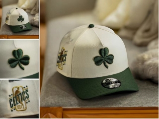 Boston Celtics NBA 9FORTY Curved Adjustable Hats 130373