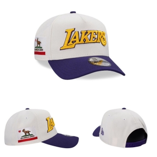 Los Angeles Lakers NBA 9FORTY Curved Adjustable Hats 131344