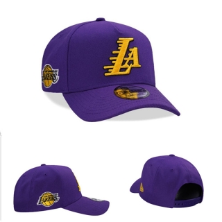 Los Angeles Lakers NBA 9FORTY Curved Adjustable Hats 131345