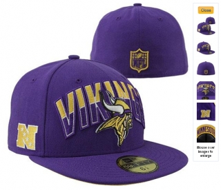 New Era Minnesota Vikings NFL Draft 59FIFTY Caps 00047