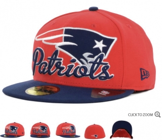 New Era New England Patriots NFL Script Down 59FIFTY Caps 00168