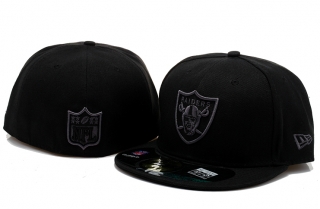 New Era Oakland Raiders NFL Black Gray Basic 59FIFTY Caps 00181
