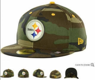 New Era Pittsburgh Steelers NFL Camo Pop 59FIFTY Caps 00201