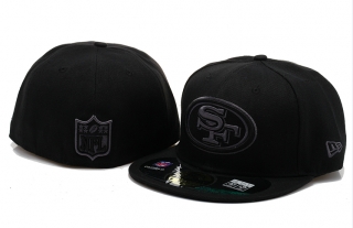 New Era San Francisco 49ers NFL Black Gray Basic 59FIFTY Caps 00221
