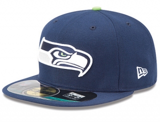 New Era Seattle Seahawks NFL Official On Field 59FIFTY Caps 00237