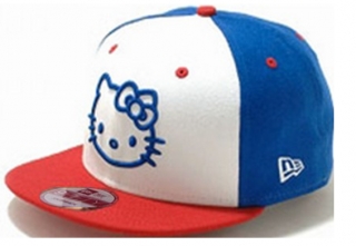 Hello Kitty Snapback Hats Flat Brim 00686
