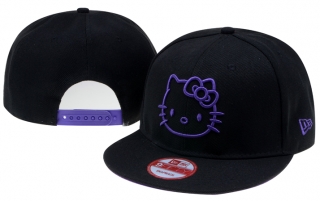 Hello Kitty Snapback Hats Flat Brim 00694