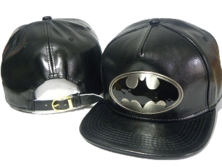 Batman Cartoon Snapback Hats Metal Logo Flat Brim 01326