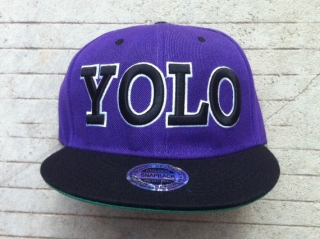 YOLO Snapback Hats Flat Brim 10524