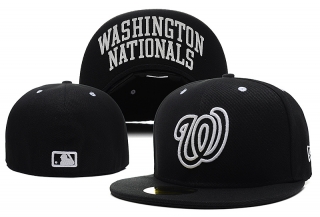 Washington Nationals MLB 59FIFTY Fitted Hats Flat Brim 10858