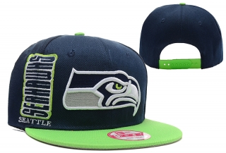 Seattle Seahawks NFL Snapback Hats Flat Brim 11366