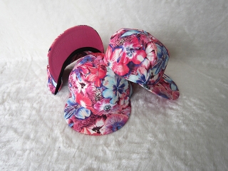 Floral Snapback Hats Flat Brim 12449
