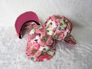 Floral Snapback Hats Flat Brim 12451