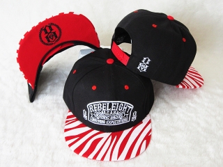 Rebel8 Snapback Hats Flat Brim 12637