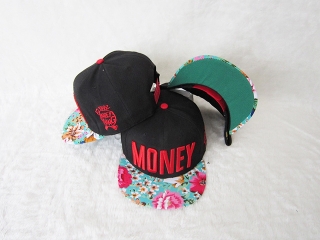 MONEY Snapback Hats Flat Brim 12823