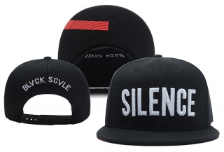 Black Scale Snapback Hats 25632