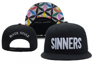 Black Scale Snapback Hats 25635