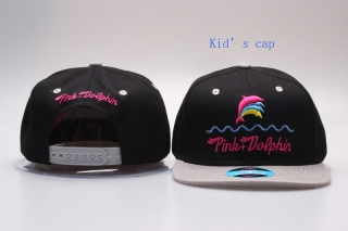 Pink Dolphin Kids Snapback Hats 30838