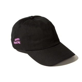 Cheap Anti Social Club Curved Snapback Hats 36581