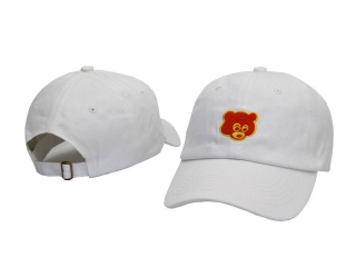 Cheap Little Bear Head Logo Curved Snapback Hats 38655