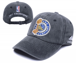 NBA Golden State Warriors 2017 Champions Curved Snapback Caps 46429