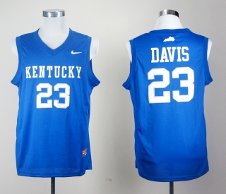 Kentucky Wildcats Anthony Davis 23 Blue NCAA Basketball Jersey