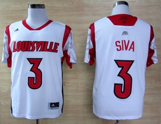 Louisville Cardinals Peyton Siva #3 White NCAA Basketball Jersey