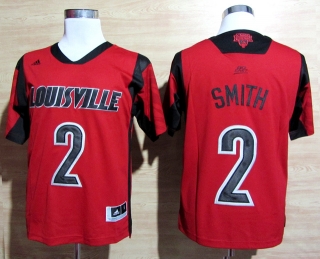 Louisville Cardinals Russ Smith #2 Red NCAA Basketball Jersey