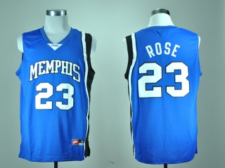 Memphis Tigers Derrick Rose #23 Blue NCAA Basketball Jersey