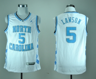 North Carolina Tar Heels Ty Lawson #5 White NCAA Basketball Jersey