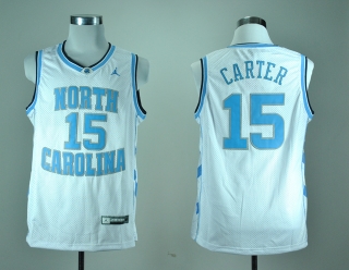North Carolina Tar Heels Vince Carter #15 White NCAA Basketball Jersey