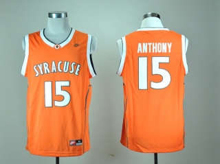 Syracuse Orange Camerlo Anthony #15 Orange Basketball Jersey