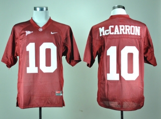 Alabama Crimson Tide AJ McCarron #10 Crimson NCAA Football Jersey