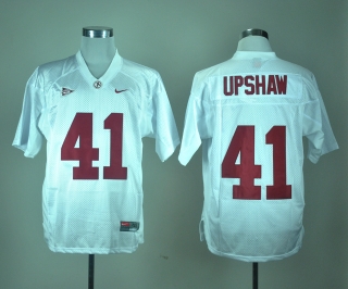 Alabama Crimson Tide Courtney Upshaw #41 White NCAA Football Jersey