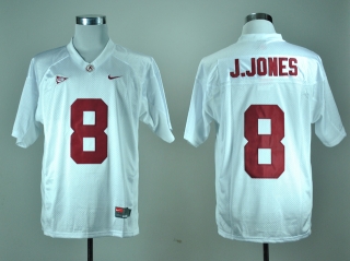 Alabama Crimson Tide Julio Jones #8 White NCAA Football Jersey