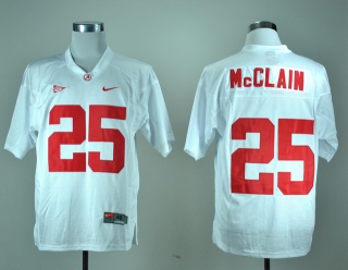 Alabama Crimson Tide Rolando McClain #25 White NCAA Football Jersey