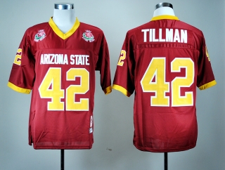Arizona State Sun Devils Pat Tillman #42 Red NCAA Football Jersey