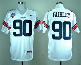 Auburn Tigers Nick Fairley #90 White NCAA Football Jersey