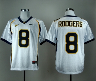 California Golden Bears Aaron Rodgers #8 White NCAA Football Jersey