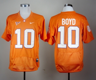 Clemson Tigers Tajh Boyd #10 Orange Combat NCAA Football Jersey