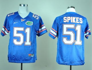 Florida Gators Brandon Spikes #51 Blue NCAA Football Jersey