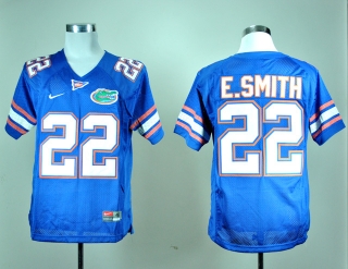 Florida Gators E.Smith #22 Blue NCAA Football Jersey