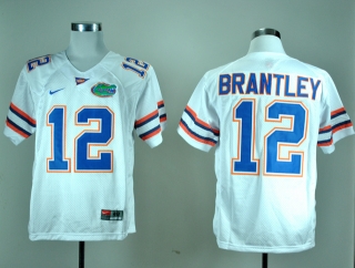Florida Gators John Brantley #12 White NCAA Football Jersey
