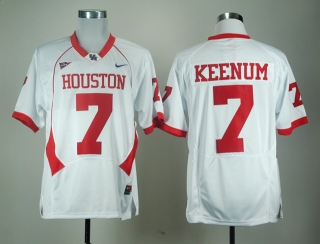 Houston Cougars Case Keenum #7 White C-USA NCAA Football Jersey