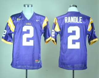 LSU Tigers Rueben Randle #2 Purple NCAA Football Jersey