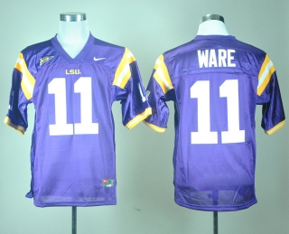 LSU Tigers Spencer Ware #11 Purple NCAA Football Jersey