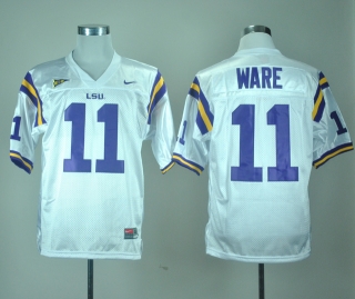 LSU Tigers Spencer Ware #11 White NCAA Football Jersey