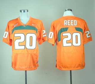 Miami Hurricanes Ed Reed #20 Orange NCAA Football Jersey